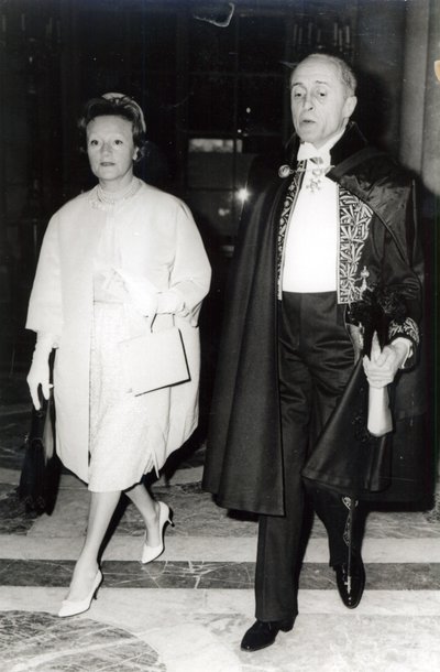 Rene Clair en zijn vrouw Bronya Perlmutter, c.1960 door French Photographer